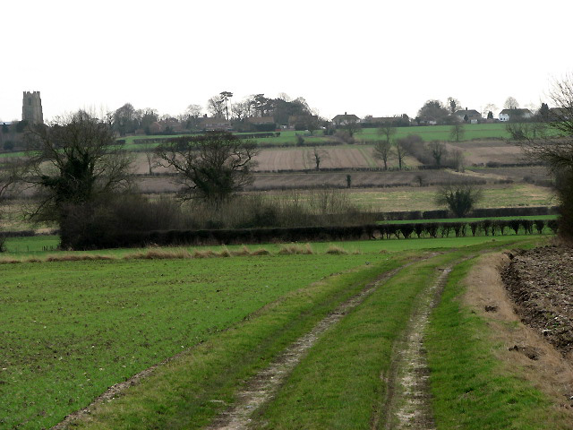 View across fields