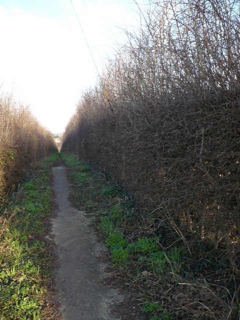 Footpath to Boughton Street, known as the coffin track