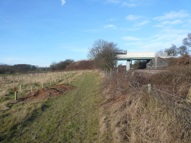 Footpath View of Love Lane Railway Bridge