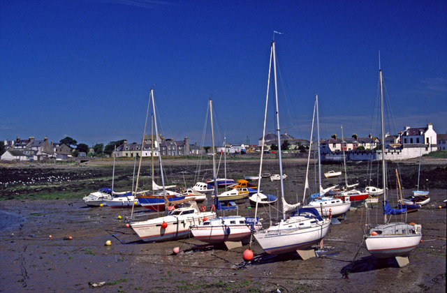 Isle of Whithorn at low tide