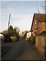 Houses parallel to the River Thames on Ham Island