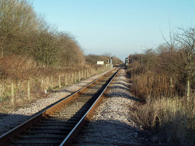 The Railway towards Barrow Haven