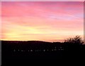 Tring Station lights at dusk