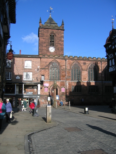 St Peter's Church and Chester Cross