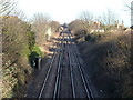 Railway east of Bexhill-on-Sea