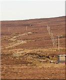 NH3319 : Power lines, Loch Liath by Richard Webb