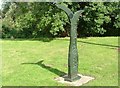 TG3204 : Marker Sculpture, Rockland Staithe Cycle Route No 1 by Paul Shreeve