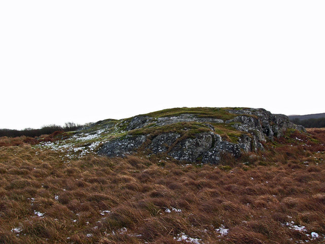 Roche moutonnée near Castle Loch