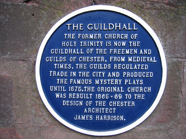 Blue Plaque on The Guildhall