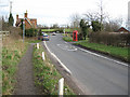 Phone box and postbox on eastern fringe of Tibberton