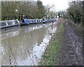 A very muddy Ashby Canal towpath