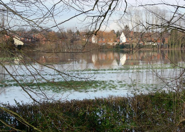 Flooded Aylestone Playing Fields