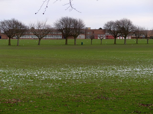 The Hewett School, Norwich, from the playing fields