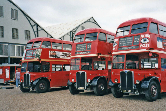 Buses at Chatham Historic Dockyard, Chatham, Kent