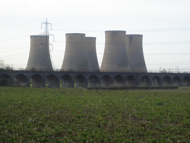 Viaduct with Cooling Towers