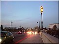 Dusk on Kew Bridge - A205 (T) South Circular Road