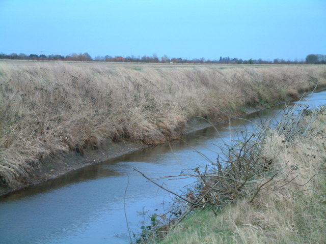 Open drainage ditch