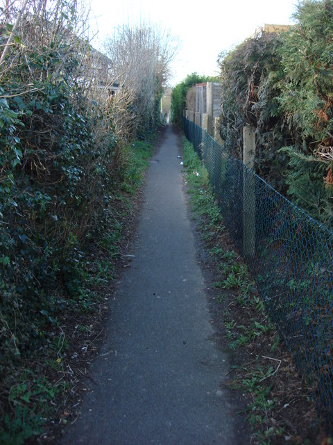 Alley between Tudor Rd and Woodhall Rd