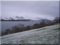 Loch Tay & snowy hillside