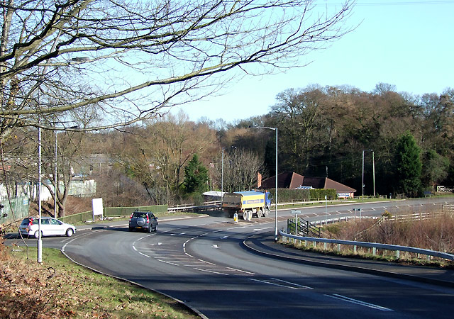 B4176 at Smestow Bridge, Wombourne, Staffordshire