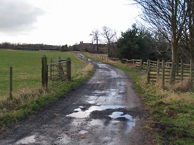 Track leading to Ormesby Grange farm
