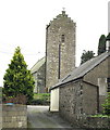 The bell tower of Holy Cross Church, Llannor