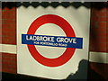 Ladbroke Grove station sign