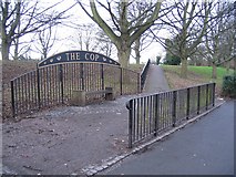 SJ3966 : Entrance to The Cop park by John S Turner