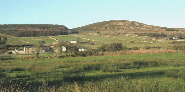 Smallholdings on the eastern slopes of Mynydd Nefyn