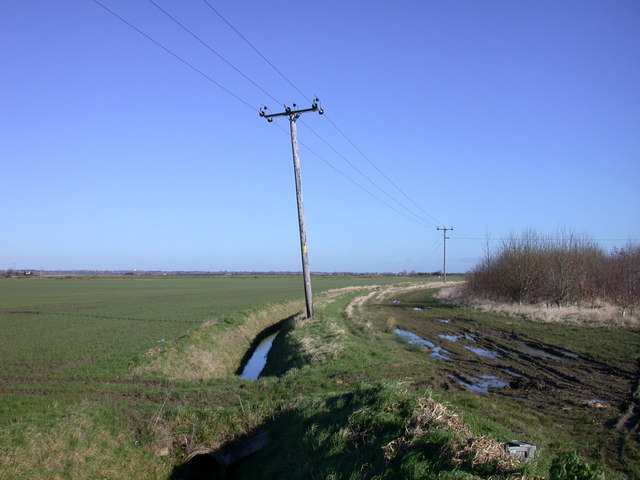 Track, ditch and wires