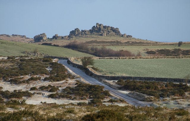 Road across Holwell Down