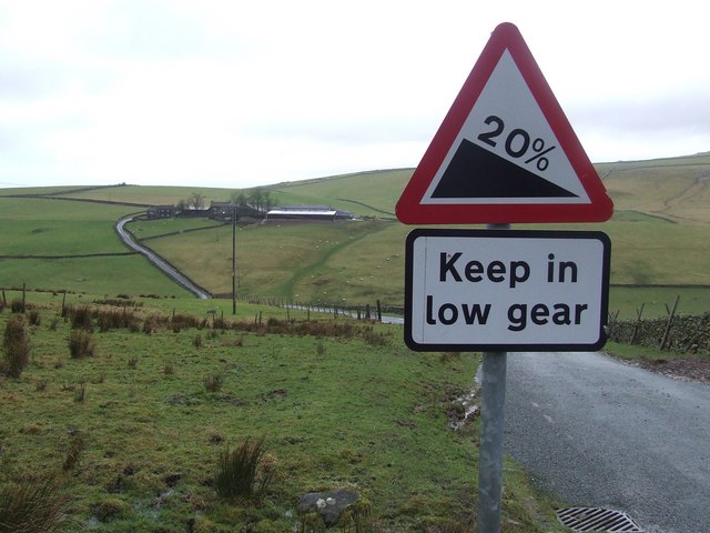 Steep Hill Sign On Henside Road Roger Nunn Geograph Britain And 