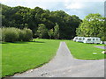 The caravan site at Seiont Garden Centre