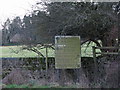 Road sign at Thornley Gate