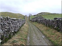 SD8267 : Walled Track towards Catrigg Force by Roger Nunn