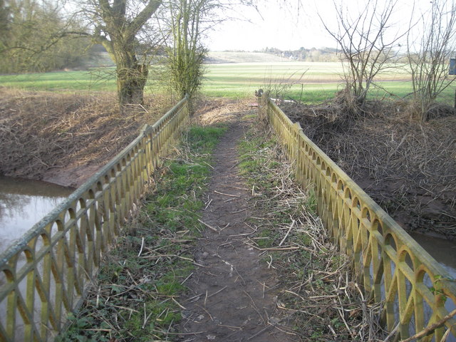 'The Severn Way' footbridge over the Mor Brook