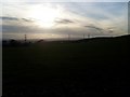 Dusk view over Kilpatrick Hills