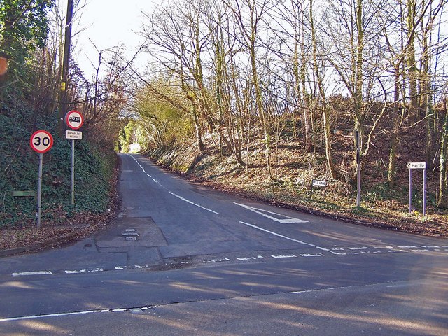 Junction of Mill Lane and Hartlip Hill