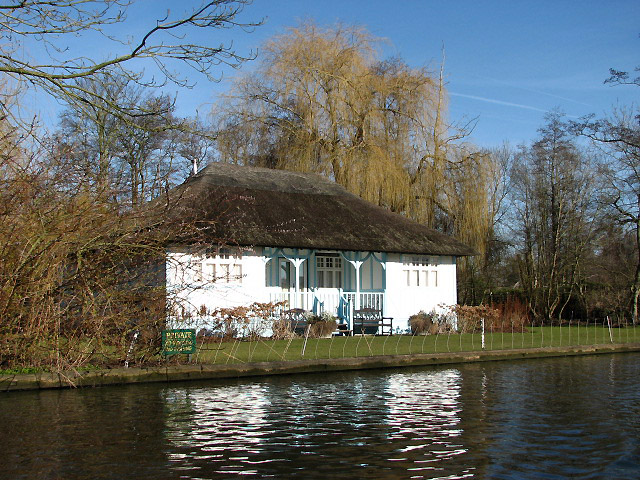 One of the attractive houses on the banks of the River Bure