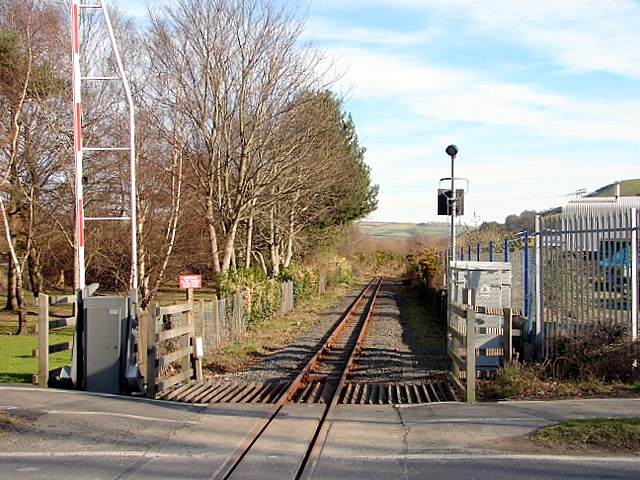 Vale of Rheidol Railway track at Glanyrafon
