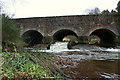 Fish ladder below bridge over Burn of Monquhitter