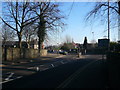 Mansfield Woodhouse - Approaching the mini-roundabout at the end of Priory Road