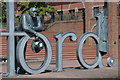 Telford - the statue outside the civic centre