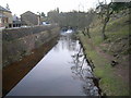 Looking upstream from bridge to railway station