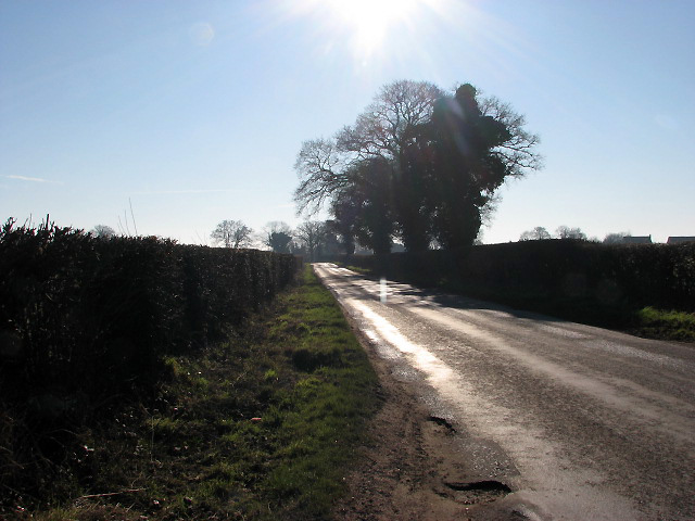 View south along Honeycombe Road