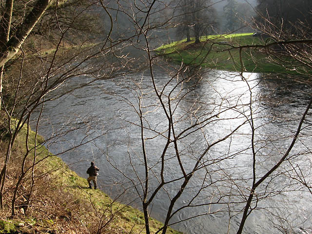 Salmon fishing on the River Tweed