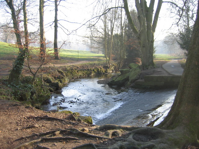 Weir on Meanwood Beck