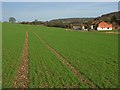 Farmland and houses, West Wycombe