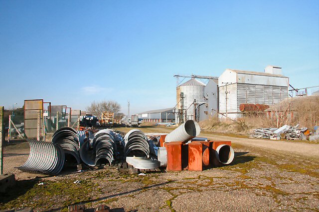 Junk yard at Kennett station