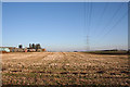 Woodhead Farm to the left of the power lines